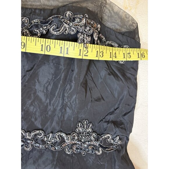 Strapless Goth Steampunk Gown Size M Halloween Ball Gothic Bride Masquerade Vamp - Picture 4 of 15